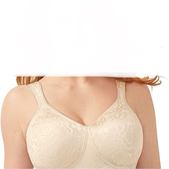 Playtex 18 Hour Bra Wirefree Ultimate Lift & Support Nude Comfort Size 42D - Picture 12 of 15